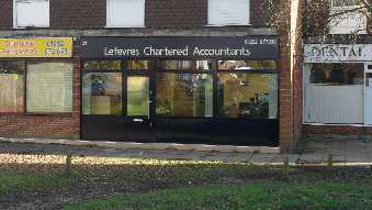 Lefevres Chartered Accountants and Chartered Tax Advisers office as seen from the road, Bell Lane.